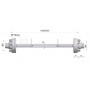 Essieu agricole Freiné Carré  100 10 Axes Voie 1900 Ø 400 FF