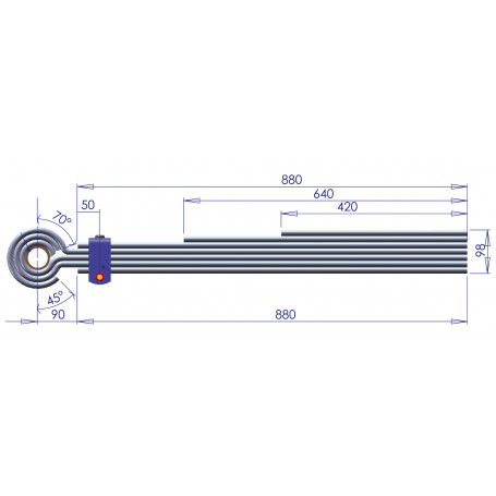 RESSORT DE FLECHE 10 T R2500 7 LAMES
