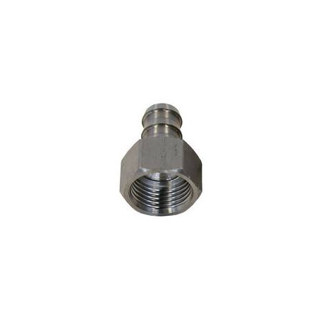RACCORD INOX POUR TUYAU SOUPLE 1/2 FEMELLE AVEC JOINT
