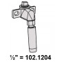 MÉCANISME SOUPAPE CPL. ½", SANS RÉGLAGE, AVEC BOUCHON