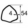 TUBE TRIANGLE EXT 54X4 LG3000