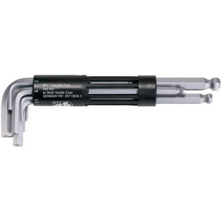 CLES 2-10MM MALE TETE SPHER. LONGUE JEU DE 8PCS