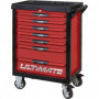 Servante ULTIMATE rouge, 7 tiroirs