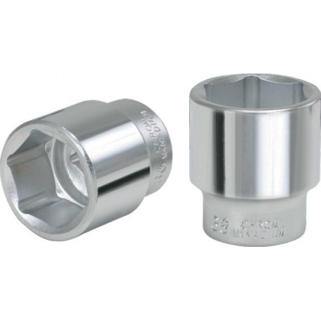 DOUILLE 6 PANS 3/4 50 MM CHROMEPLUS