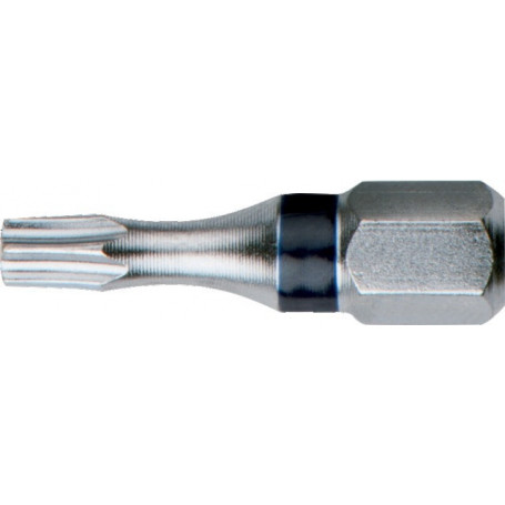 EMBOUTS DE VISSAGE L.25 MM 1/4 TORX PERCÉ T27 (X 5)