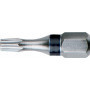 EMBOUTS DE VISSAGE L.25 MM 1/4 TORX PERCÉ T27 (X 5)