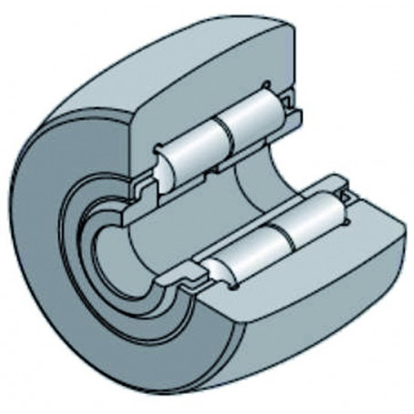 ROULEMENT A GALETS 20X47X25 NUTR204X/3AS NTN-SNR