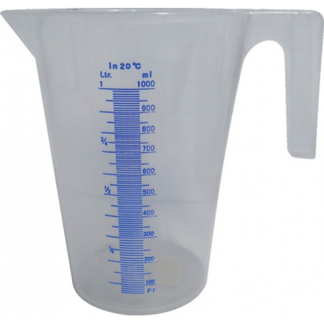 BROC PLASTIQUE GRADUÉ 1L