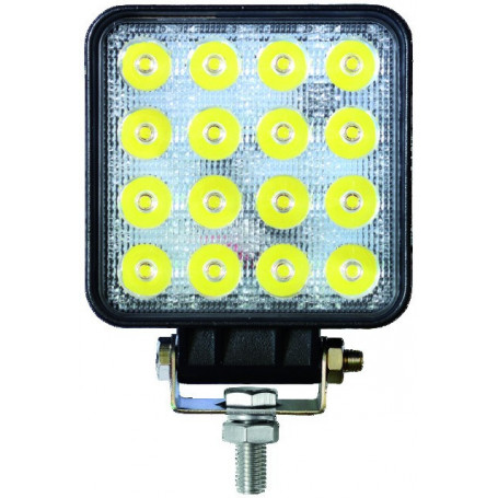 Phare à LED carré longue portée 12/24V 25W 2000 LM