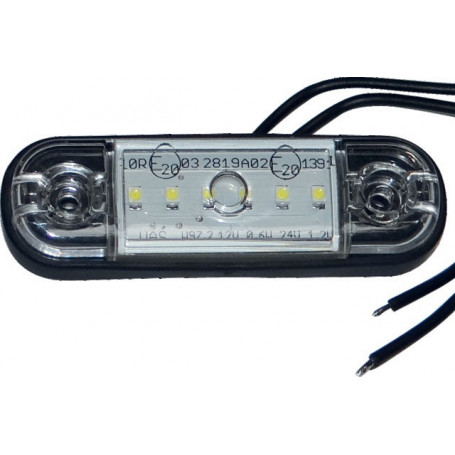 FEU GABARIT 6 LED BLANC AVANT ULTRA PLAT