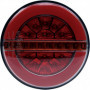 FEU ARRIERE ROND DYNAMIQUE 3 FONCTIONS LED 12-24V