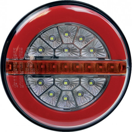 FEU ARRIERE ROND DYNAMIQUE 3 FONCTIONS LED 12-24V