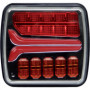 FEU ARRIERE GAUCHE DYNAMIQUE CARRE 4 FONCTIONS LED 12-24V