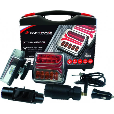 Kit signalisation magnétique LED sans fil TECHNI-POWER