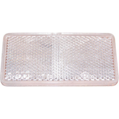 CATADIOPTRE RECTANGULAIRE 94X44 ADHESIF BLANC