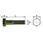 Vis tete hexagonale 10x30 ft inox a2 (boite de 50)