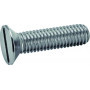 Vis metaux tete fraisee fendue 4x50 zn din963 (boite de 100)