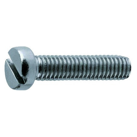 Vis metaux tete cyclindrique fend 8x40 zn din84 (bte de 200)