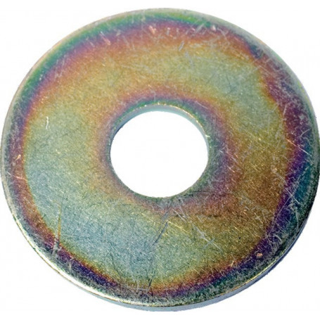 Rondelle plate extra large d.10mm zingue (boite de 100)