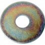 Rondelle plate extra large d.10mm zingue (boite de 100)