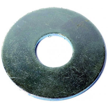 Rondelle plate large moyen d.10mm zingue (boite de 100)