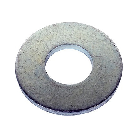 Rondelle plate large moyen d.22mm zingue (boite de 25)