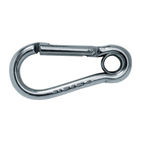 MOUSQUETON ALPIN A OEIL ZINGUE DIA 6X60MM