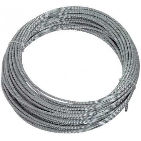 CABLE ACIER GALVA Ø10mm 7x19