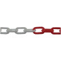 CHAINE PLASTIQUE ROUGE/BLANC Ø6mm