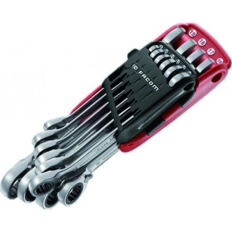 CLES 8-19MM MIXTES A CLIQUET JEU DE 10 PIECES