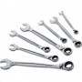 CLES 8-19MM MIXTES A CLIQUET JEU DE 7 PIECES