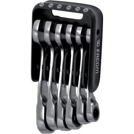 CLES MIXTES A CLIQUET COURTES 8-14MM JEU DE 6