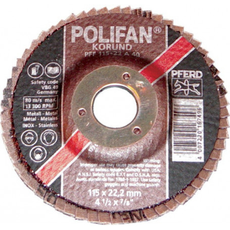 DISQUE À LAMELLES 125 MM GRAIN 80 POLIFAN