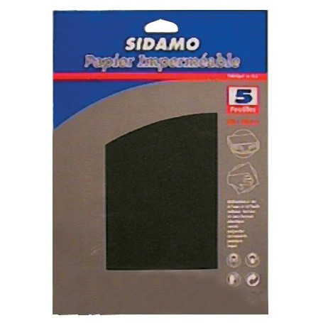 TOILE EMERI 230X280 GR60 PAR 5