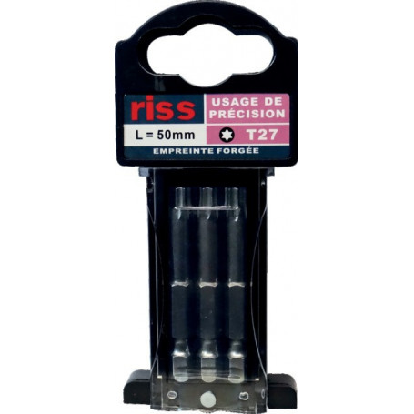 EMBOUT FORGE TORX L: 50 T27 BOITE DE 3