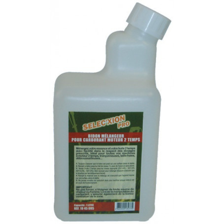 BIDON DOSEUR 1 LITRE POUR MELANGE 2 TEMPS