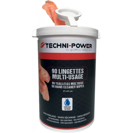 LINGETTES HAND CLEANER BTE DE 90 TECHNI POWER