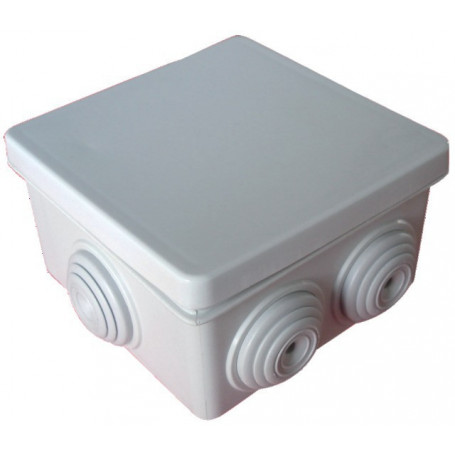 BOITE DE DERIVAT.ETANCHE CARREE 80X80 PROF.40