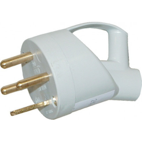 FICHE M 20A PLAST.GRIS 3P T SORTIE INCLINEE