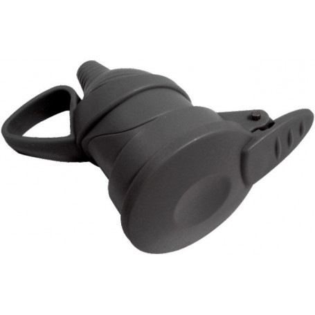 FICHE FEMELLE A CLAPET -16A 2P T - GRIS