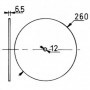 DIAPHRAGME NU POMPE DIA.260 D380968 RENSON