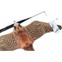 Oiseau effaroucheur faucon avec mât de fixation
