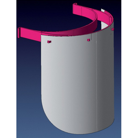 ECRAN DE PROTECTION ET SERRE TETE REGLABLE