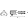 MANCHON PROLONGATEUR MALE 21C 1 3/8 FEMELLE 6C 1 3/8 VB