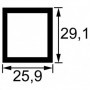 TUBE RECTANGLE 25,9X29,1 LG1000
