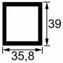 TUBE RECTANGLE 35,8X39 LG1000