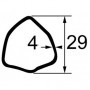 TUBE TRIANGLE INT 29X4 LG1000