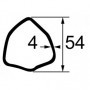 TUBE TRIANGLE EXT 54X4 LG3000