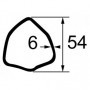 TUBE TRIANGLE INT 54X6 LG3000