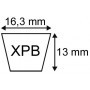 COURROIE TRAPEZOIDALE CRANTEE XPB1510 - 16X13X1510